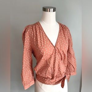 Madewell wrap blouse